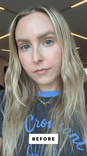 Kinonen before applying the Glow Recipe Glass Balm