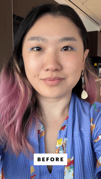 Han before applying the Eadem Le Chouchou Lip Softening Balm