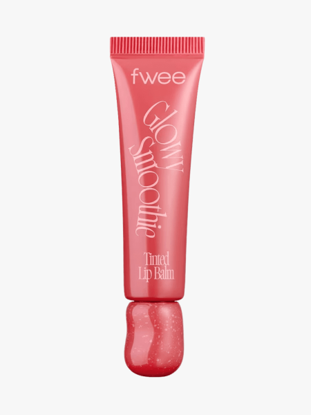 Fwee Smoothie Tinted Lip Balm in branded component on a light gray background